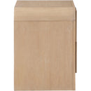 Meridian Fluted Natural Night Stand IMAGE 5