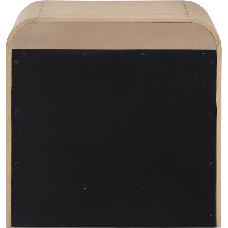 Meridian Fluted Natural Night Stand IMAGE 6