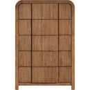 Meridian Fluted Walnut Chest IMAGE 3