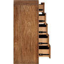 Meridian Fluted Walnut Chest IMAGE 4