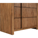 Meridian Fluted Walnut Chest IMAGE 8