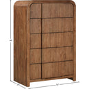 Meridian Fluted Walnut Chest IMAGE 9