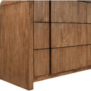 Meridian Fluted Walnut Dresser IMAGE 10
