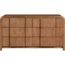 Meridian Fluted Walnut Dresser IMAGE 3