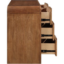 Meridian Fluted Walnut Dresser IMAGE 6