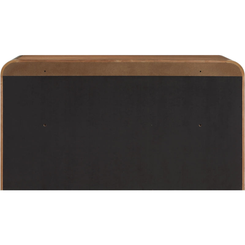 Meridian Fluted Walnut Dresser IMAGE 8