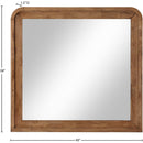 Meridian Fluted Walnut Mirror IMAGE 5