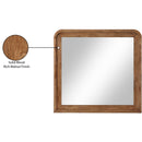 Meridian Fluted Walnut Mirror IMAGE 6