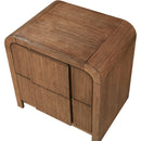 Meridian Fluted Walnut Night Stand IMAGE 7