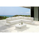 Meridian Maldives Cream Water Resistant Fabric Outdoor Patio Modular Sectional IMAGE 2