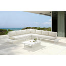 Meridian Maldives Cream Water Resistant Fabric Outdoor Patio Modular Sectional IMAGE 2