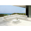 Meridian Maldives Cream Water Resistant Fabric Outdoor Patio Modular Sectional IMAGE 2