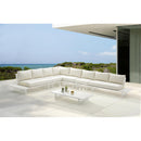 Meridian Maldives Cream Water Resistant Fabric Outdoor Patio Modular Sectional IMAGE 2
