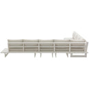 Meridian Maldives Cream Water Resistant Fabric Outdoor Patio Modular Sectional IMAGE 4