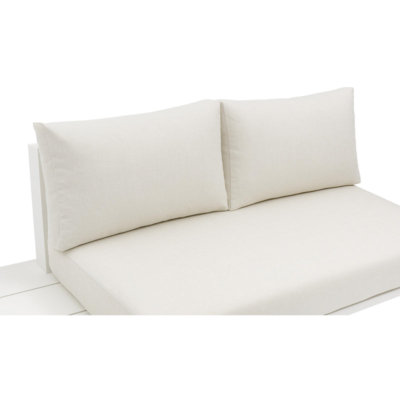 Meridian Maldives Cream Water Resistant Fabric Outdoor Patio Modular Sectional IMAGE 7