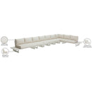 Meridian Maldives Cream Water Resistant Fabric Outdoor Patio Modular Sectional IMAGE 11
