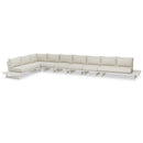 Meridian Maldives Cream Water Resistant Fabric Outdoor Patio Modular Sectional IMAGE 1