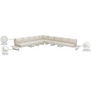 Meridian Maldives Cream Water Resistant Fabric Outdoor Patio Modular Sectional IMAGE 11