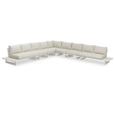 Meridian Maldives Cream Water Resistant Fabric Outdoor Patio Modular Sectional IMAGE 1