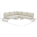 Meridian Maldives Cream Water Resistant Fabric Outdoor Patio Sectional (3 Boxes) IMAGE 10