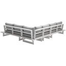 Meridian Maldives Grey Water Resistant Fabric Outdoor Patio Modular Sectional IMAGE 3