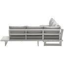 Meridian Maldives Grey Water Resistant Fabric Outdoor Patio Modular Sectional IMAGE 4