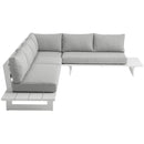 Meridian Maldives Grey Water Resistant Fabric Outdoor Patio Modular Sectional IMAGE 6