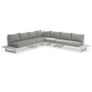 Meridian Maldives Grey Water Resistant Fabric Outdoor Patio Modular Sectional IMAGE 1