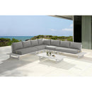 Meridian Maldives Grey Water Resistant Fabric Outdoor Patio Modular Sectional IMAGE 2