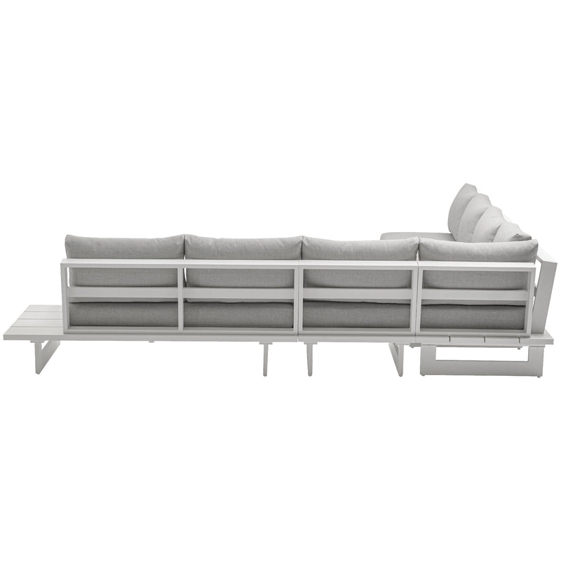 Meridian Maldives Grey Water Resistant Fabric Outdoor Patio Modular Sectional IMAGE 4