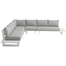 Meridian Maldives Grey Water Resistant Fabric Outdoor Patio Modular Sectional IMAGE 5