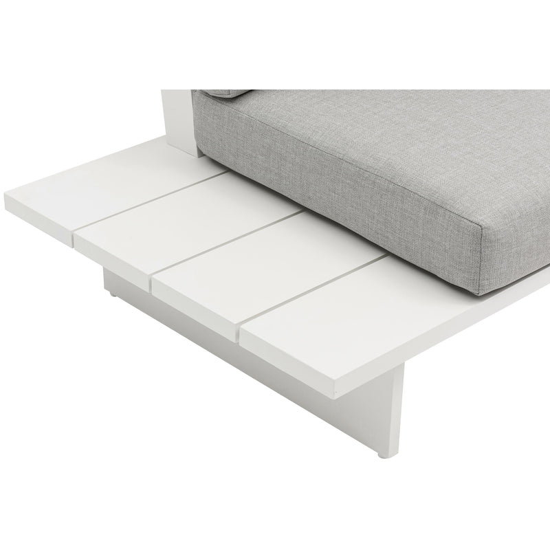 Meridian Maldives Grey Water Resistant Fabric Outdoor Patio Modular Sectional IMAGE 6