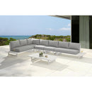 Meridian Maldives Grey Water Resistant Fabric Outdoor Patio Modular Sectional IMAGE 2