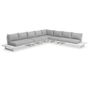 Meridian Maldives Grey Water Resistant Fabric Outdoor Patio Modular Sectional IMAGE 1