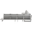Meridian Maldives Grey Water Resistant Fabric Outdoor Patio Modular Sectional IMAGE 3