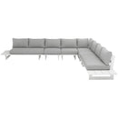 Meridian Maldives Grey Water Resistant Fabric Outdoor Patio Modular Sectional IMAGE 4
