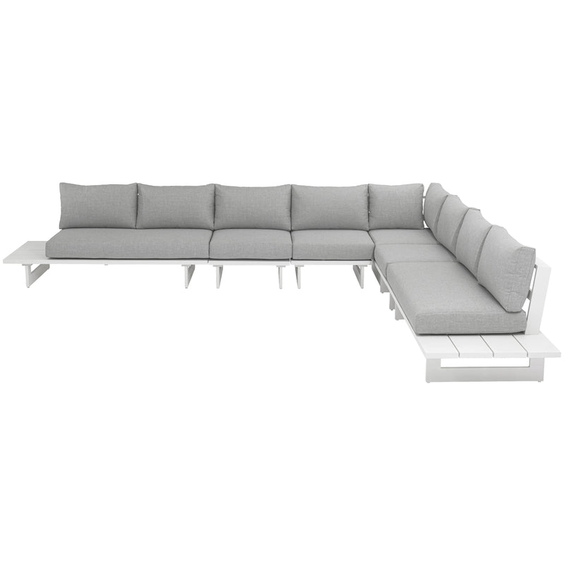 Meridian Maldives Grey Water Resistant Fabric Outdoor Patio Modular Sectional IMAGE 4