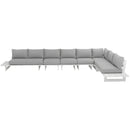 Meridian Maldives Grey Water Resistant Fabric Outdoor Patio Modular Sectional IMAGE 5