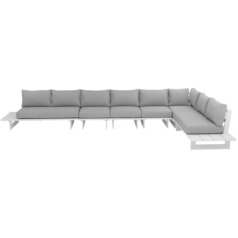 Meridian Maldives Grey Water Resistant Fabric Outdoor Patio Modular Sectional IMAGE 5