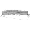 Meridian Maldives Grey Water Resistant Fabric Outdoor Patio Modular Sectional IMAGE 10