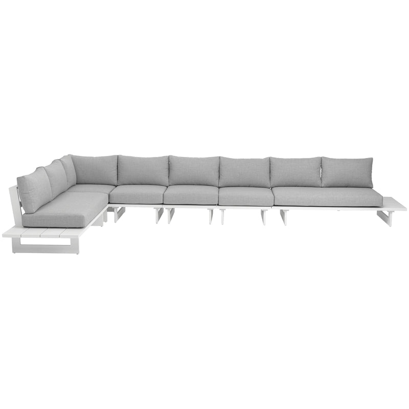 Meridian Maldives Grey Water Resistant Fabric Outdoor Patio Modular Sectional IMAGE 5