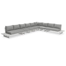 Meridian Maldives Grey Water Resistant Fabric Outdoor Patio Modular Sectional IMAGE 1