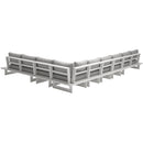 Meridian Maldives Grey Water Resistant Fabric Outdoor Patio Modular Sectional IMAGE 3