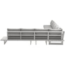 Meridian Maldives Grey Water Resistant Fabric Outdoor Patio Modular Sectional IMAGE 4