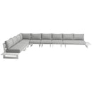Meridian Maldives Grey Water Resistant Fabric Outdoor Patio Modular Sectional IMAGE 5
