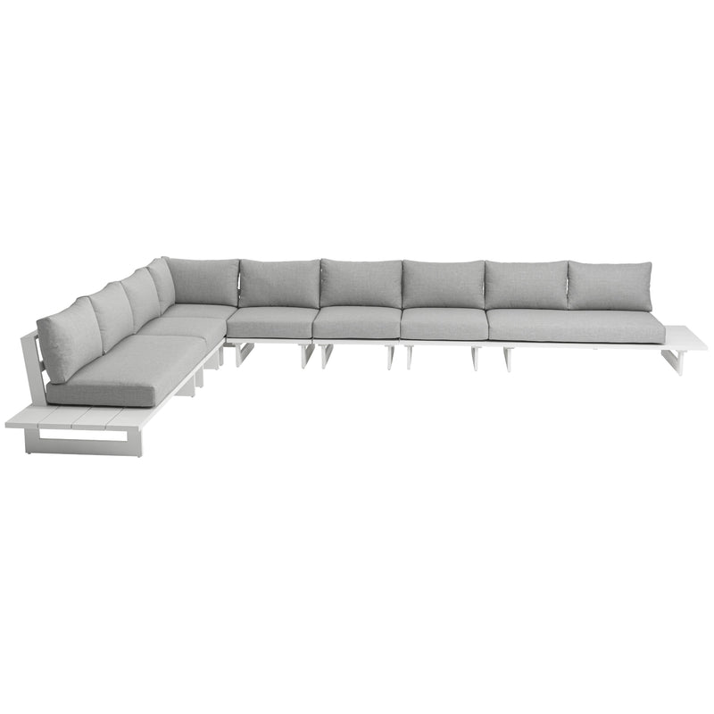 Meridian Maldives Grey Water Resistant Fabric Outdoor Patio Modular Sectional IMAGE 5