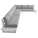Meridian Maldives Grey Water Resistant Fabric Outdoor Patio Modular Sectional IMAGE 6