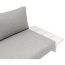 Meridian Maldives Grey Water Resistant Fabric Outdoor Patio Modular Sectional IMAGE 9