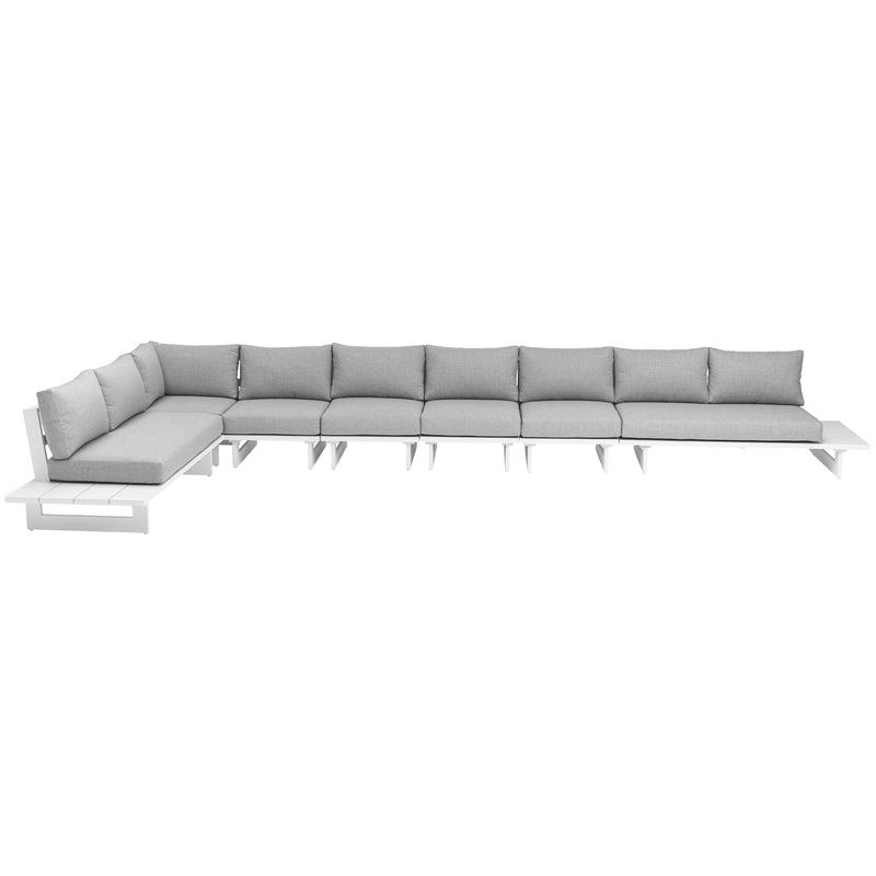 Meridian Maldives Grey Water Resistant Fabric Outdoor Patio Modular Sectional IMAGE 5