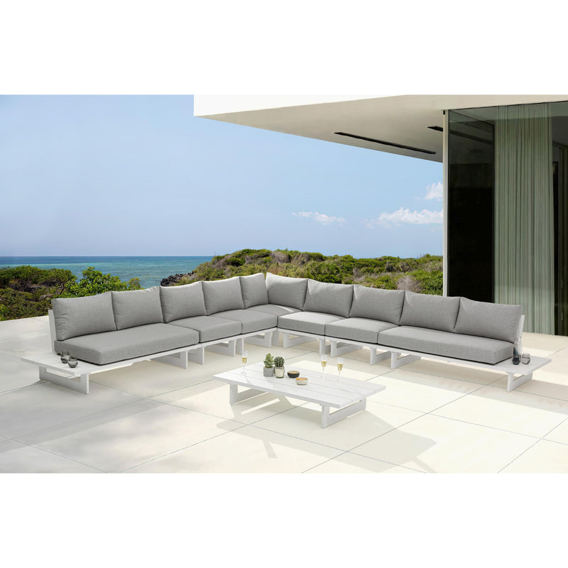 Meridian Maldives Grey Water Resistant Fabric Outdoor Patio Modular Sectional IMAGE 2